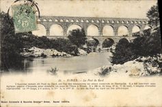 CPA Nimes Le Pont Du Gard