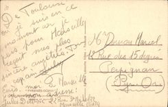 VINTAGE POSTCARD the Pyrenees Ocean Toulouse Frontage Of Capitole Keep and public garden