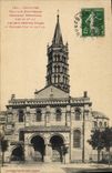 VINTAGE POSTCARD Toulouse Basilica Saint Sernin southernmost Brace the last two stages of the bell-tower