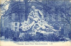 VINTAGE POSTCARD Toulouse Square Wilson Rules De Goudoulin Soldats Militaria
