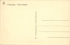 VINTAGE POSTCARD Auvergne Valley Of hell