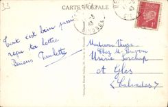 Burdeos de la POSTAL de la VENDIMIA el ayuntamiento