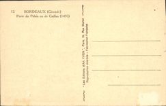 Burdeos de la POSTAL de la VENDIMIA lleva al paladar o a De Caillau