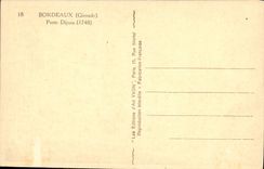 Burdeos de la POSTAL de la VENDIMIA lleva Dijeau