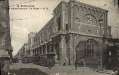 VINTAGE POSTCARD Toulouse Street Alsace Lerraine the Museum Tram