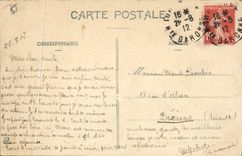 VINTAGE POSTCARD Toulouse Main entrance Of the Large Round Garden