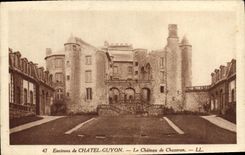 VINTAGE POSTCARD Chatel Guyon the Castle De Chazeran