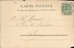 Burdeos de la POSTAL de la VENDIMIA el jardín público