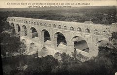 CPA Le Pont Du Gard vu de profil