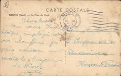 CPA Nimes Le Pont Du Gard