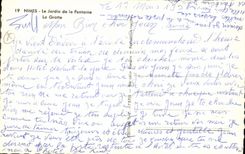 CPM Nimes Le Jardin De La Fontaine La grotte