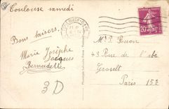 VINTAGE POSTCARD Toulouse Apse of the basilica Sernin Saint