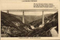 CPA Viaduc Des Fades Le Plus Haut D'Europe