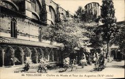 VINTAGE POSTCARD Toulouse Cloister Of the Museum And Turn Of Augustins