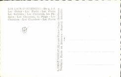 MODERN CARD Auvergne Lakes Lake Guery Lake Pavin Serviere Chambon Pedal boats