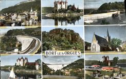 CPM Bort Les Orgues Vue generale Chateau
