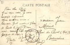 Jardín de Nimes de la POSTAL de la VENDIMIA de la fuente la escalera grande