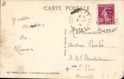 CPA Nimes Les Arenes et Vue Generale