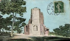 POSTAL Nimes de la VENDIMIA la torre cuadrada