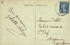 POSTAL Notre Dame de la VENDIMIA de Rochefort interior del santuario