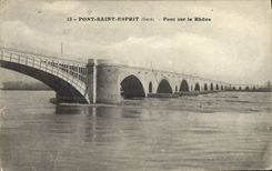 CPA Pont Saint Esprit Pont Sur Le Rhone