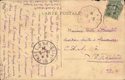 VINTAGE POSTCARD Aigoual Mount the Large Hotel And the Castle of the hermitage