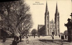 St Baudille de la iglesia de Nimes de la POSTAL de la VENDIMIA