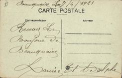 VINTAGE POSTCARD Beaucaire Ruins Of the Castle