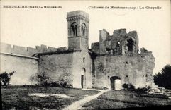 CPA Beaucaire Ruines Du chateau de Montmorency La chapelle