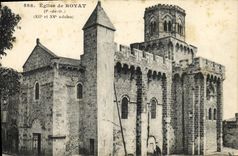 VINTAGE POSTCARD Royat the Church