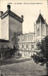 VINTAGE POSTCARD Uzes the Duchy Court And Interior Frontage