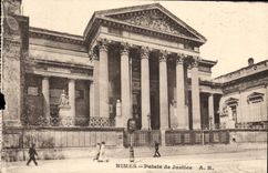 Cortes de ley de Nimes de la POSTAL de la VENDIMIA