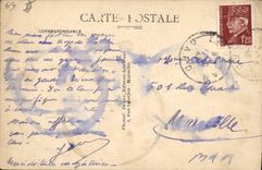 VINTAGE POSTCARD Surroundings of Massive Vigan Of the Aigoual Mount Seen of the observatory