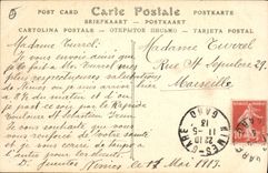 VINTAGE POSTCARD the Bridge Of Gard Seen from On the mountainside