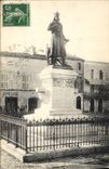 CPA Aigues Mortes La Statue de Saint Louis Epicerie