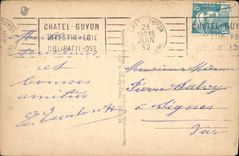 CPA Chatelguyon Vue Generale Et Le Chalusset