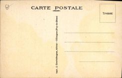 VINTAGE POSTCARD Thermal Road Of Auvergne Rocks tuillieres And Sanadoire