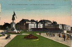 VINTAGE POSTCARD Boulogne On Sea the Casino And the Terrace