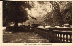 VINTAGE POSTCARD Dijon Walk Darcy