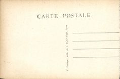 Monumento de Lyon de la POSTAL de la VENDIMIA de los niños del Rhone entrado del parque