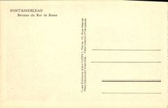 VINTAGE POSTCARD Fontainebleau Bercau Of King De Rome Napoleon II