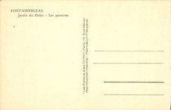 VINTAGE POSTCARD Fontainebleau Garden Of the Palate Floors