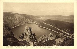CPA Les Hautes Chaumes Lac Blanc Et Le Rocher Hans