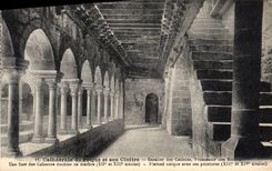 VINTAGE POSTCARD Cathedral Of Frejus Staircase of the cells Promenade of the monks