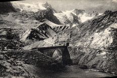 VINTAGE POSTCARD Dauphine Picturesque Low register Meije and the bridge of Mortan