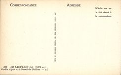 VINTAGE POSTCARD Lautaret Aipin Garden And Solid mass Of Galibier