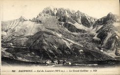 VINTAGE POSTCARD Dauphine Collar Of Lautaret large Galibier