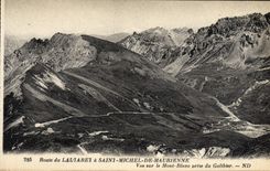 CPA Route Du Lautaret Saint Michel De Maurienne Vue Sur Le Mont Blanc Prise Du Galibier