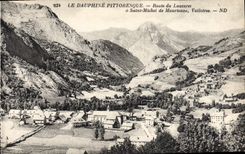 VINTAGE POSTCARD Dauphine Road of Lautaret has Saint Michel of Maurienne Valloires