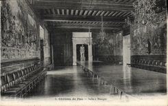 Comedor del castillo de Pau de la POSTAL de la VENDIMIA